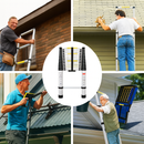 [PROMOÇÃO DO Mês] Escada Telescópica Multifuncional Inox Dobrável Antiderrapante