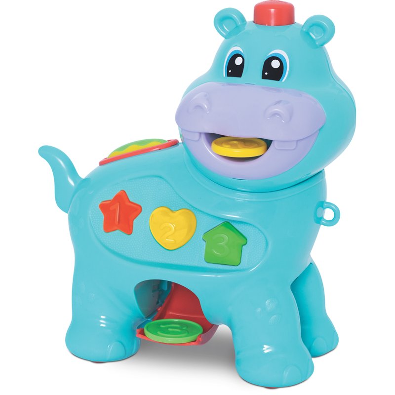 Hipopótamo Comilão — Brinquedo Educativo Sensorial 12m+